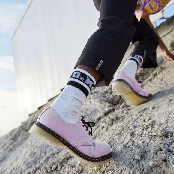 🩵NIB Dr. Martens Iced II Lilac Buttersoft Suede 1461 Oxfords Size 11 - Picture 11 of 14